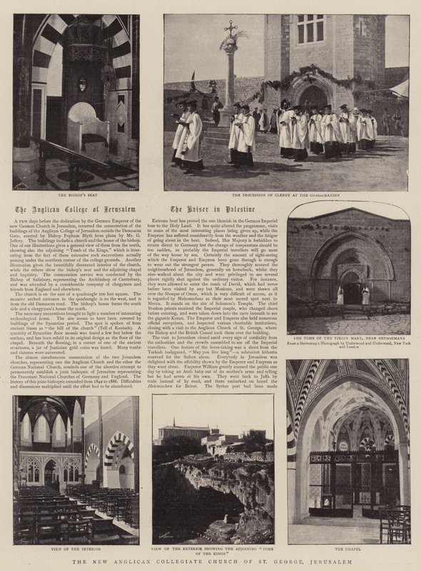 The New Anglican Collegiate Church of St George, Jerusalem av English Photographer