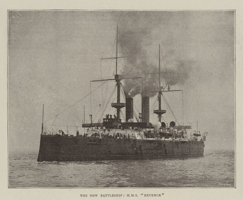 Det nye slagskipet, HMS Revenge av English Photographer