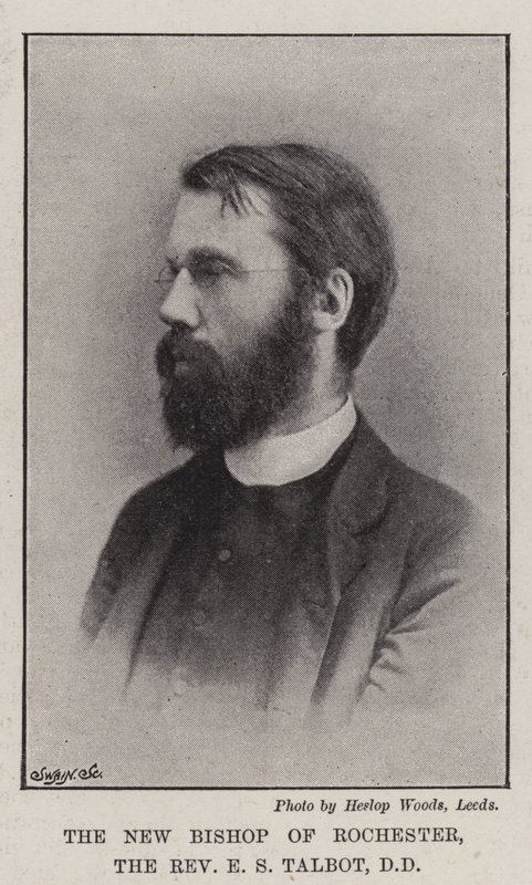 Den nye biskopen av Rochester, pastor E S Talbot, DD av English Photographer
