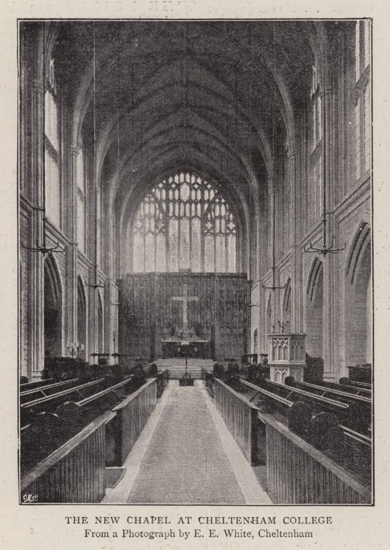 Det nye kapellet ved Cheltenham College av English Photographer
