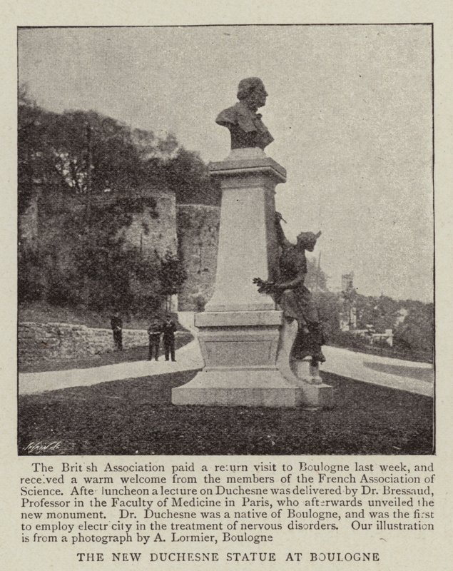 Den nye Duchesne-statuen i Boulogne av English Photographer