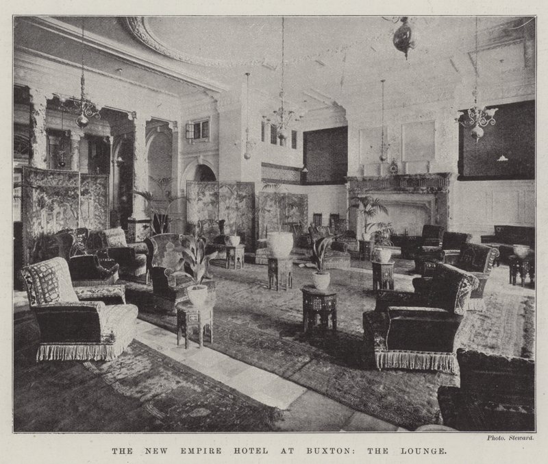 The New Empire Hotel på Buxton, the Lounge av English Photographer