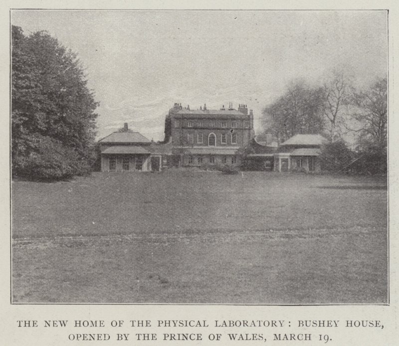 The New Home of the Physical Laboratory, Bushey House, åpnet av Prince of Wales, 19. mars av English Photographer
