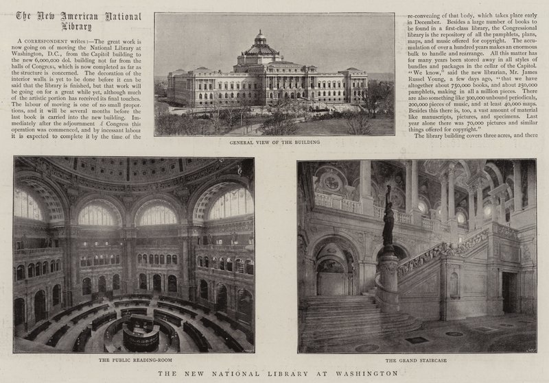 Det nye nasjonalbiblioteket i Washington av English Photographer