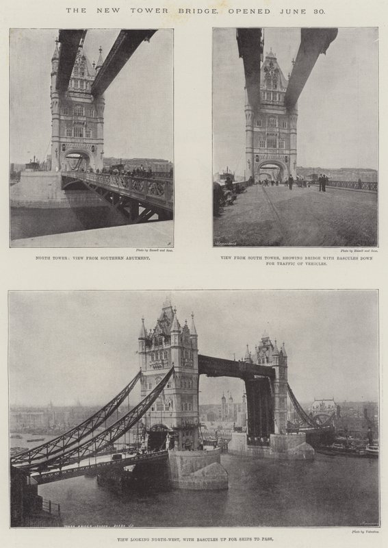 The New Tower Bridge, åpnet 30. juni av English Photographer