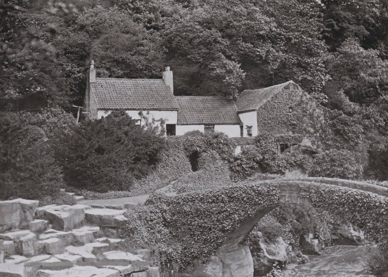 The Old Mill, Jesmond Dene (s/hvitt bilde) av English Photographer