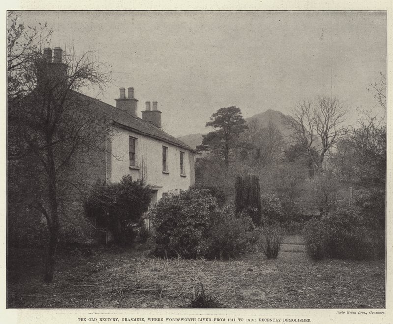 The Old Rectory, Grasmere, der Wordsworth bodde fra 1811 til 1813, ble nylig revet av English Photographer
