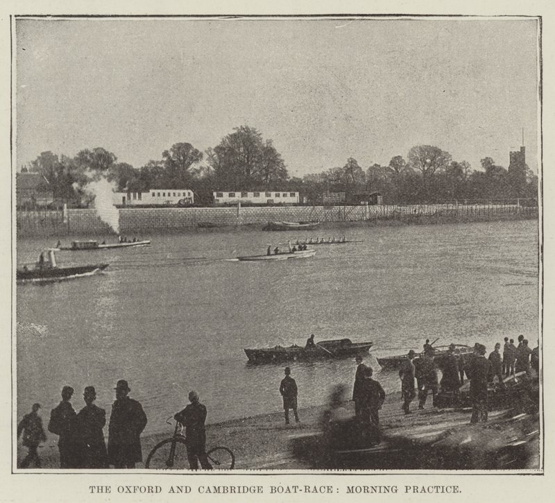 Oxford og Cambridge Boat-Race, Morning Practice av English Photographer