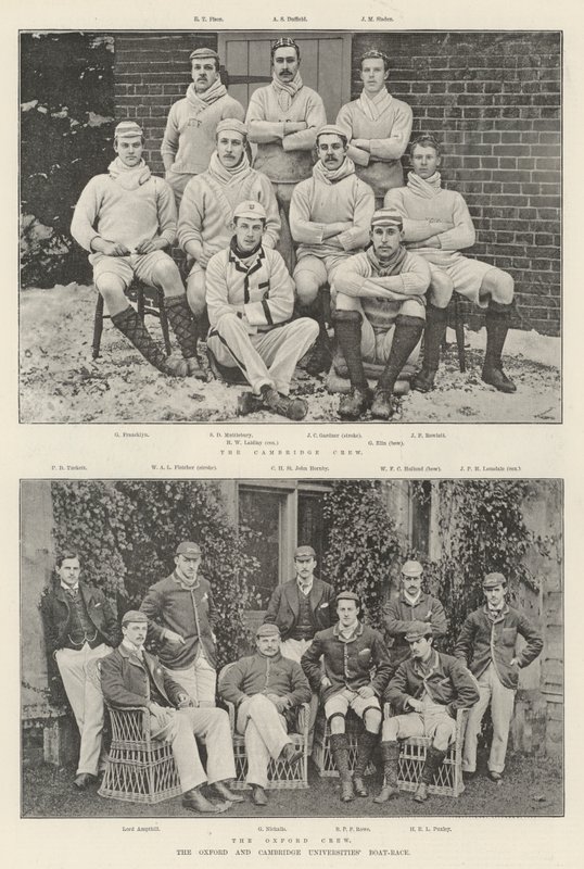 Oxford og Cambridge Universities Boat-Race av English Photographer