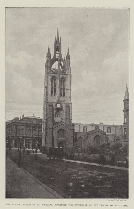 Parish Church of St Nicholas, utnevnt til katedralen til bispedømmet Newcastle av English Photographer