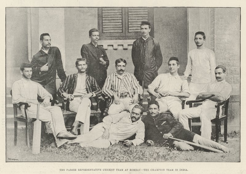 Parsee Representative Cricket Team i Bombay, Champion Team i India av English Photographer