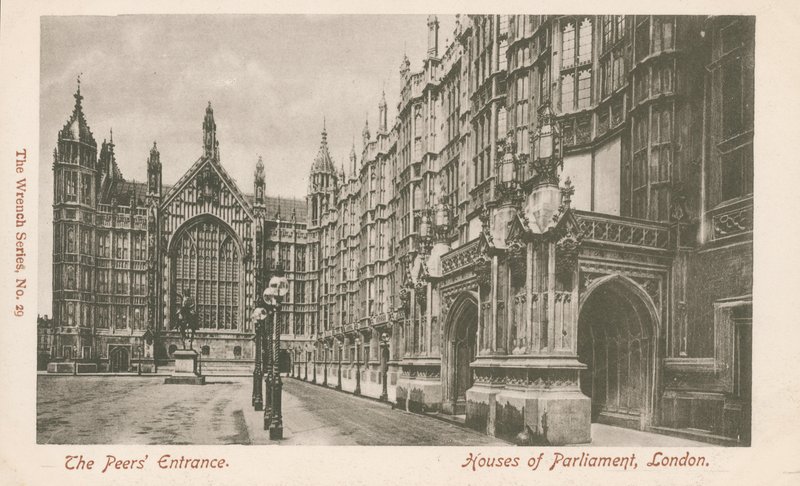 Peers-inngangen, Houses of Parliament, London av English Photographer