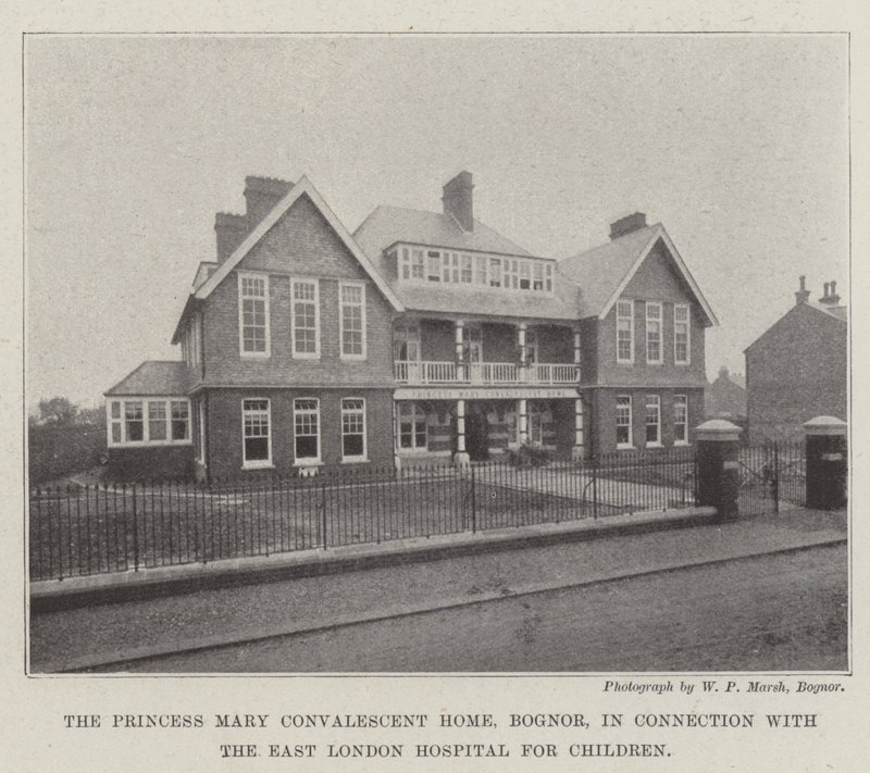 The Princess Mary Convalescent Home, Bognor, i forbindelse med East London Hospital for Children av English Photographer