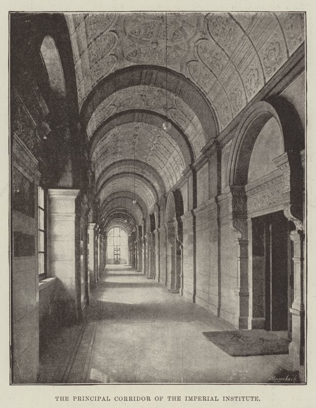 Hovedkorridoren til Imperial Institute av English Photographer