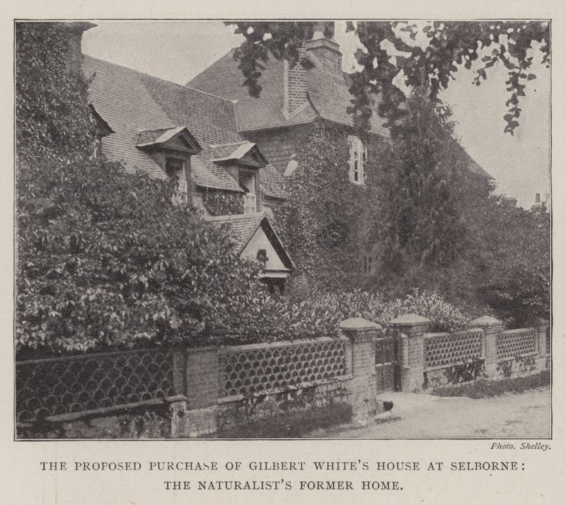 Det foreslåtte kjøpet av Gilbert Whites House i Selborne, Naturalists tidligere hjem av English Photographer