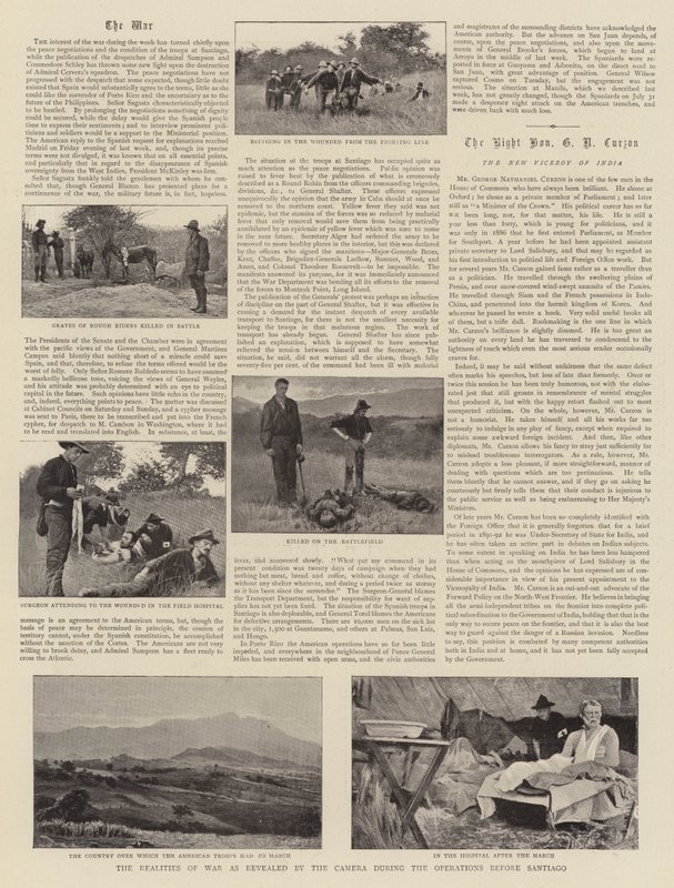 The Realities of War som avslørt av kameraet under operasjonene før Santiago av English Photographer