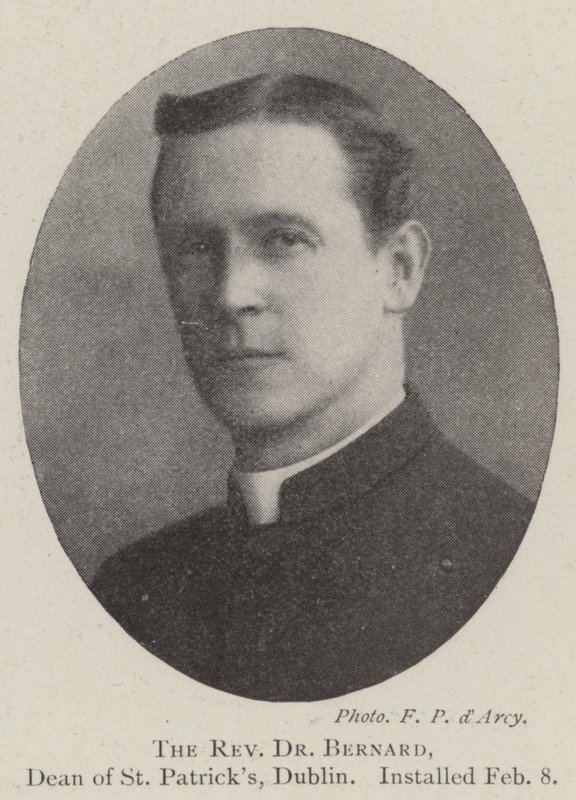 Pastor Dr. Bernard, dekan ved St Patricks, Dublin, innsatt 8. februar av English Photographer