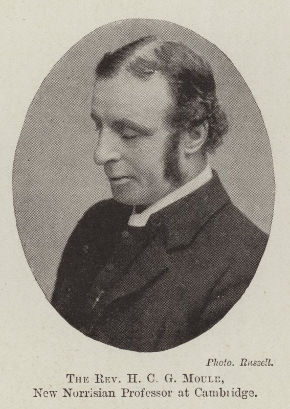 Pastor H C G Moule, New Norrisian Professor ved Cambridge av English Photographer