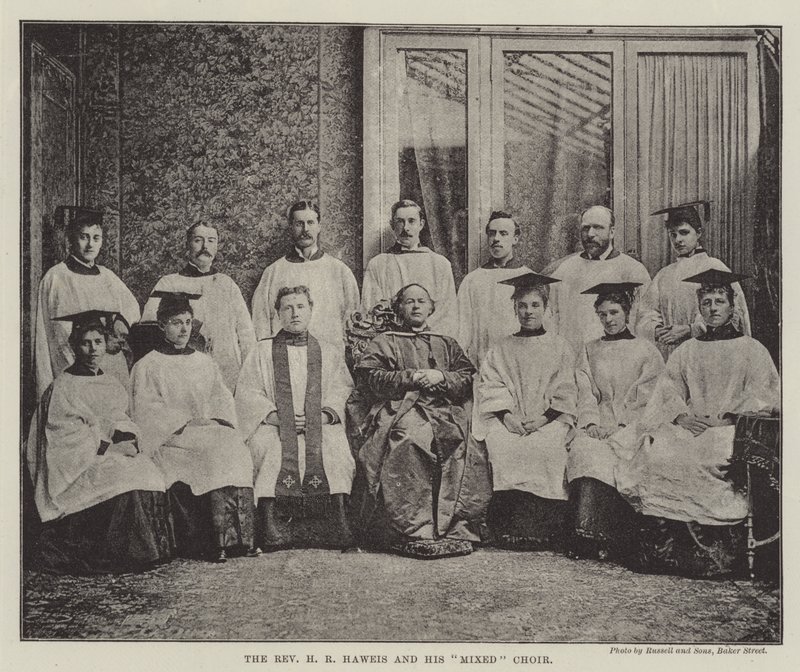 Pastor H R Haweis og hans blandede kor av English Photographer