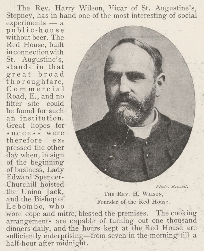 Pastor H Wilson, grunnlegger av det røde hus av English Photographer