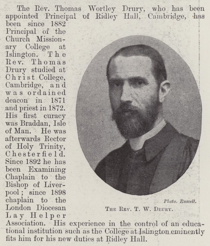 Pastor TW Drury av English Photographer