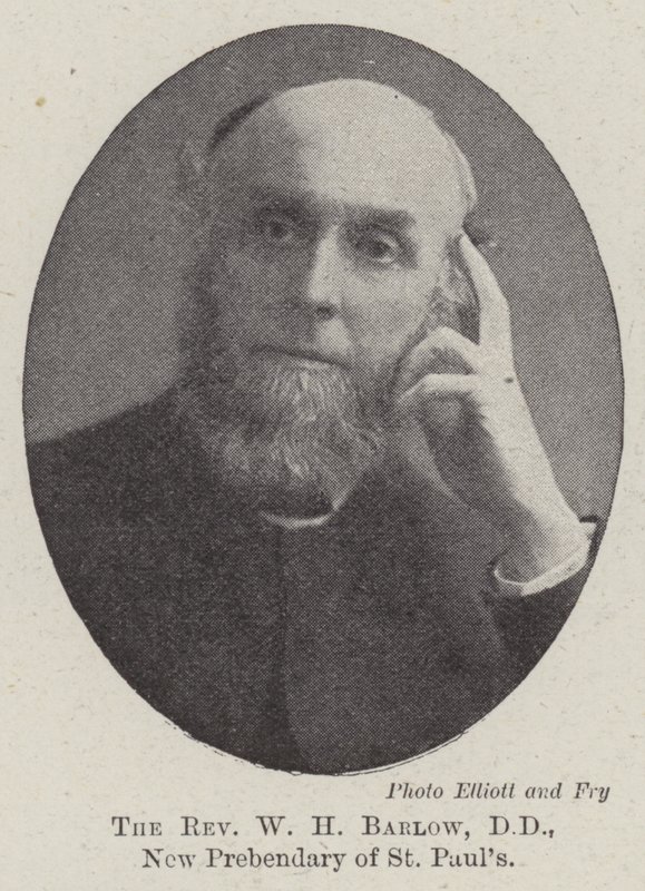 Pastor WH Barlow, DD, New Prebendary of St Pauls av English Photographer