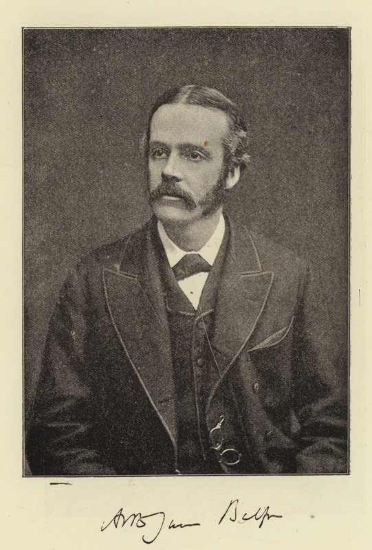 Høyre ære Arthur James Balfour, MP, sjefsekretær for Irland og fremtidig leder av det konservative partiet av English Photographer