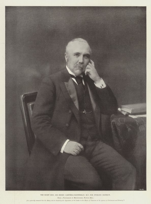 Høyre ærede Sir Henry Campbell-Bannerman, MP for Stirling District av English Photographer