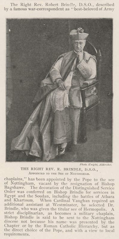 Høyre pastor R Brindle, DSO, utnevnt til See of Nottingham av English Photographer