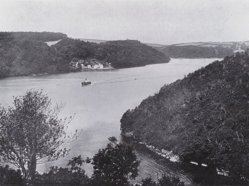 The River Fal (s/hvitt bilde) av English Photographer