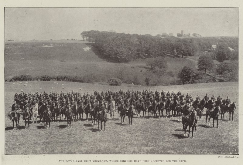 Royal East Kent Yeomanry, hvis tjeneste har blitt akseptert for Kapp av English Photographer