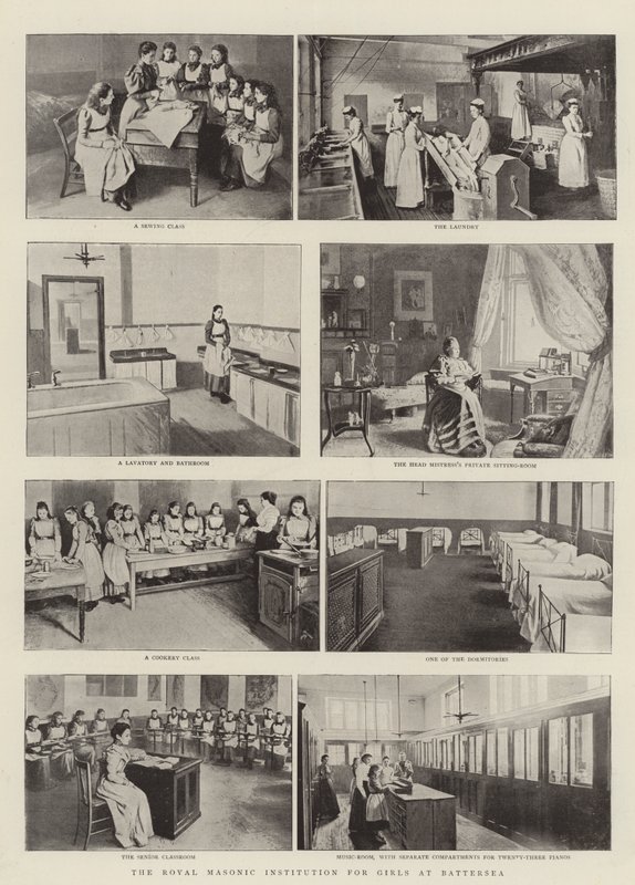 The Royal Masonic Institution for Girls at Battersea av English Photographer