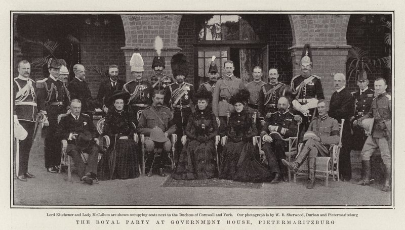 Det kongelige partiet i regjeringshuset, Pietermaritzburg av English Photographer