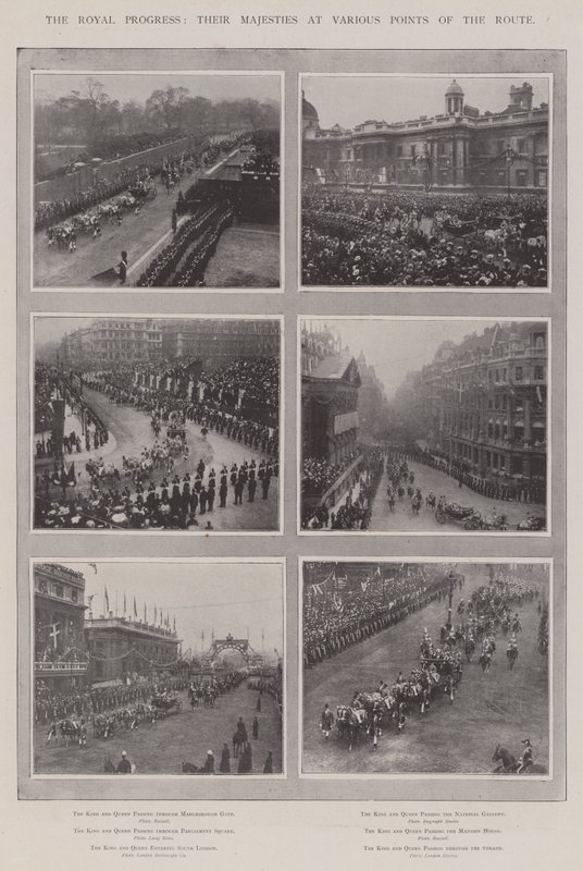 The Royal Progress, Deres Majesteter på forskjellige punkter på ruten av English Photographer