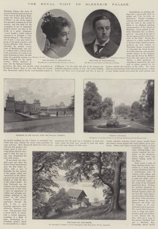 Det kongelige besøk til Blenheim Palace, 28. november 1896 av English Photographer