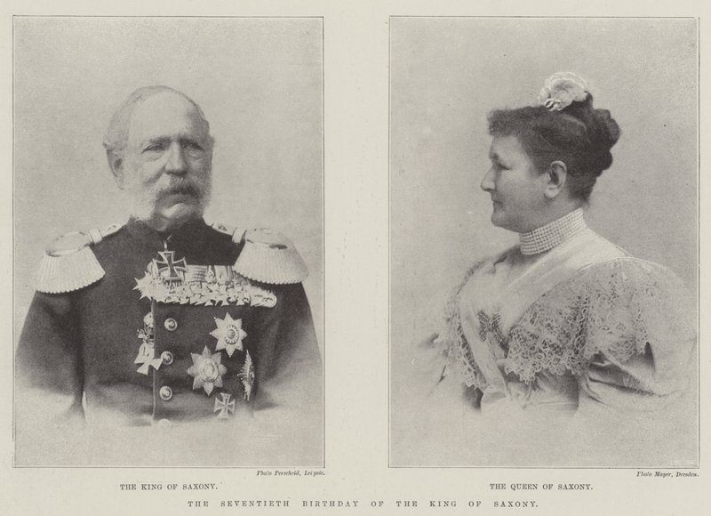 Den syttiende bursdagen til kongen av Sachsen av English Photographer