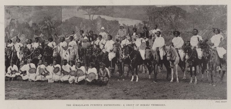 The Somaliland Punitive Expeditions, en gruppe somaliske stammemenn av English Photographer