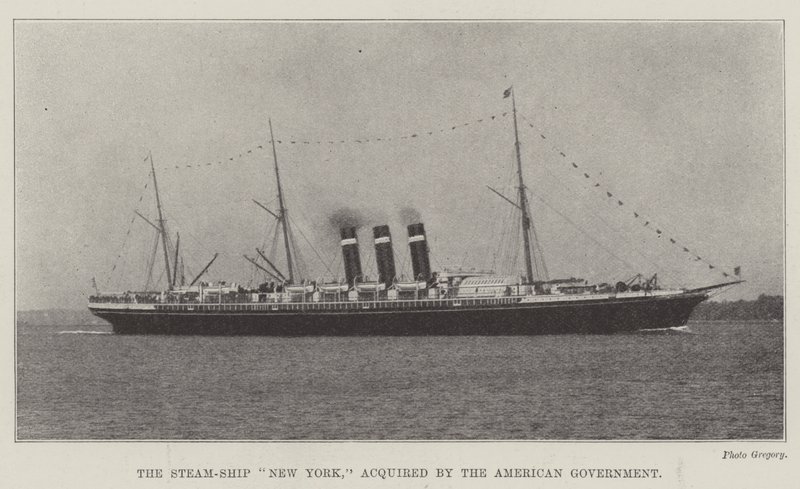 Steam-Ship New York, kjøpt opp av den amerikanske regjeringen av English Photographer