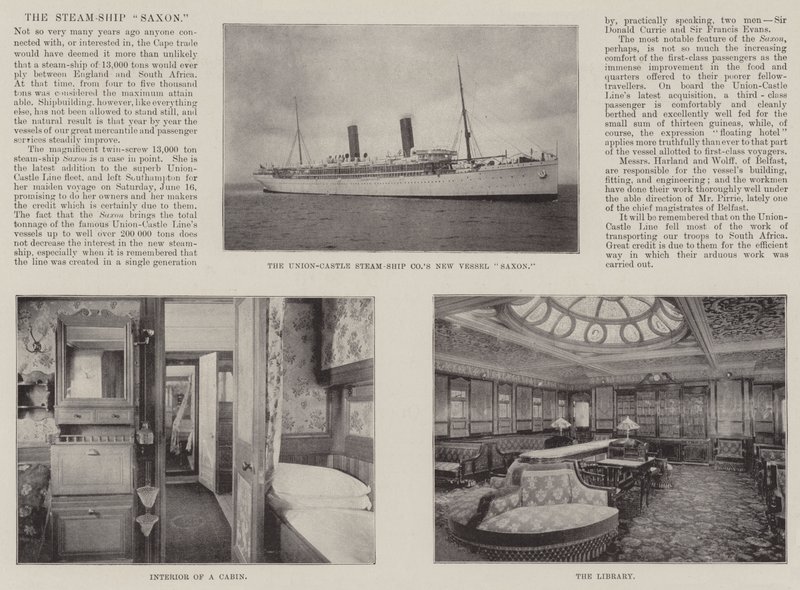 The Steam-Ship Saxon av English Photographer
