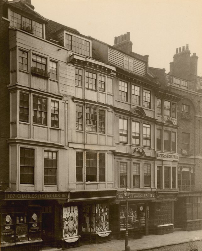 The Strand, London; sørsiden, med 163-167 Strand av English Photographer
