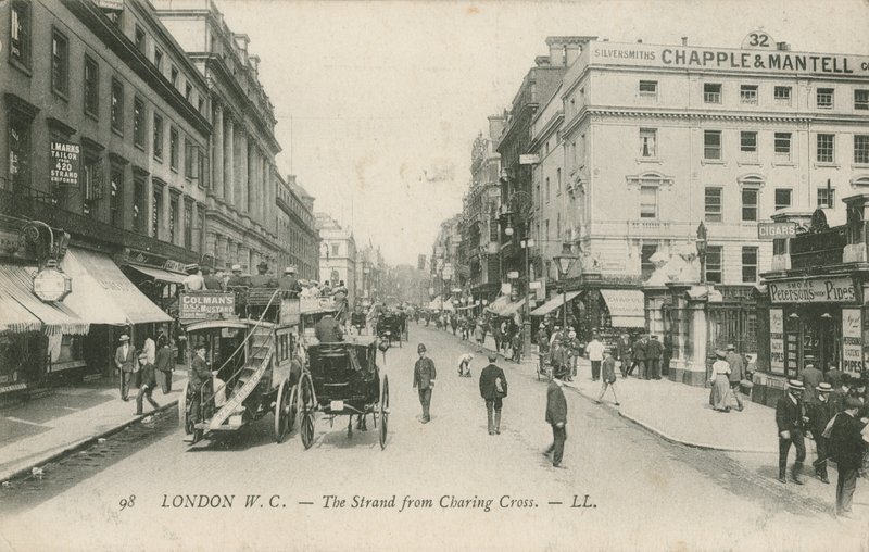 The Strand fra Charing Cross, London av English Photographer