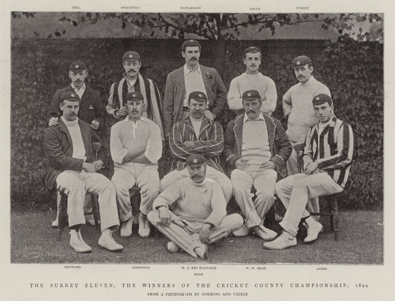 Surrey Eleven, vinnerne av Cricket County Championship, 1894 av English Photographer