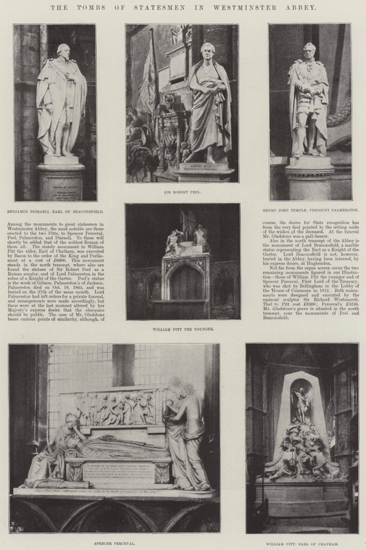 Statsmennenes graver i Westminster Abbey av English Photographer