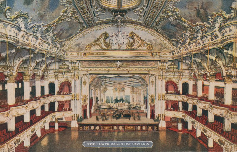 The Tower Ballroom - Pavilion. Postkort sendt i 1913. av English Photographer