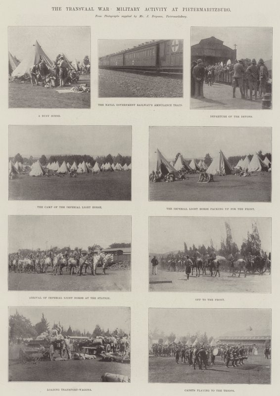 Transvaal-krigen, militær aktivitet i Pietermaritzburg av English Photographer