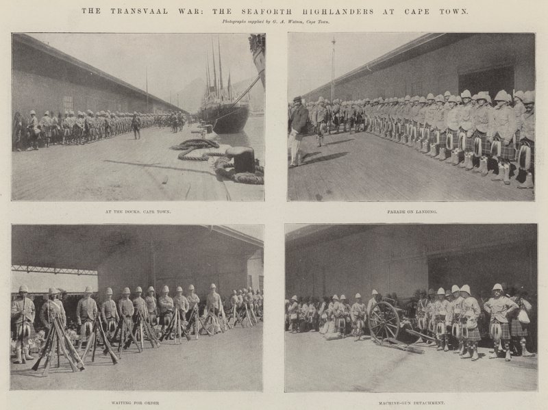 Transvaal-krigen, Seaforth Highlanders i Cape Town av English Photographer
