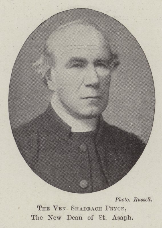 Den ærverdige Shadrach Pryce, den nye dekanen for St. Asaph av English Photographer