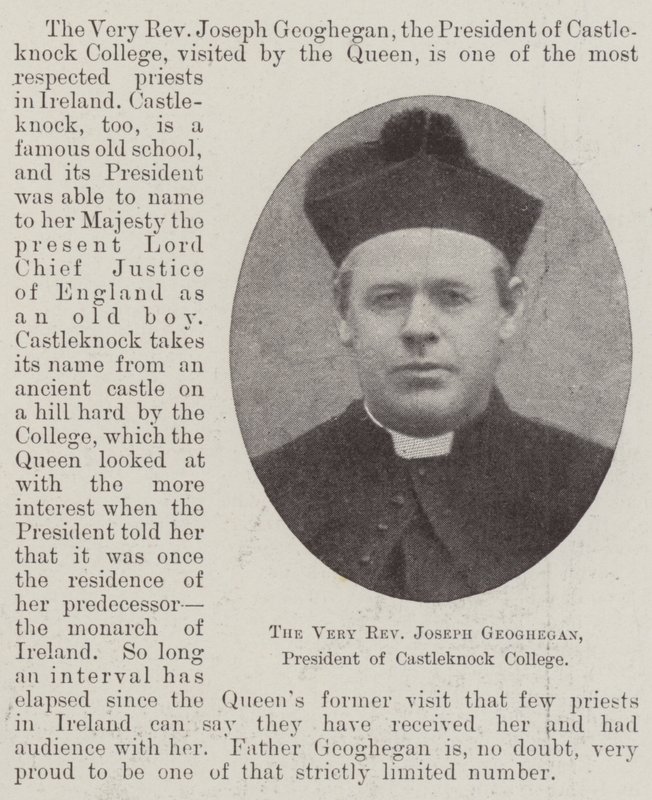 Den svært pastor Joseph Geoghegan, president for Castleknock College av English Photographer