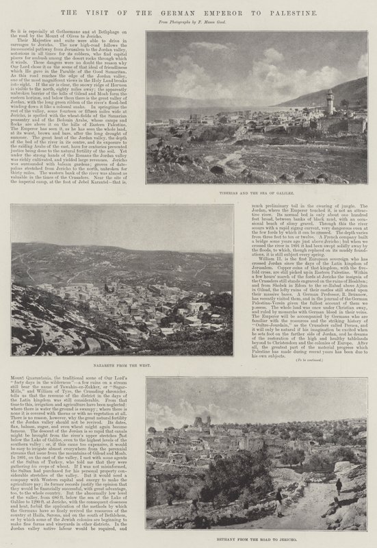 Den tyske keiserens besøk i Palestina av English Photographer