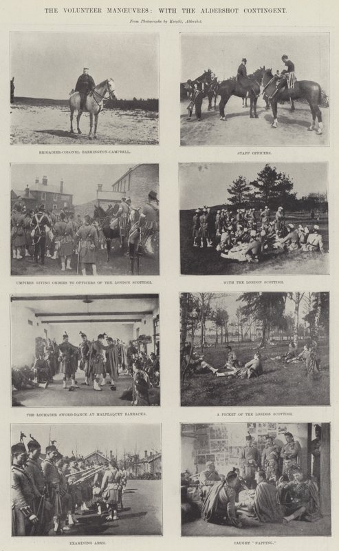 Frivilligmanøvrene, med Aldershot-kontingenten av English Photographer